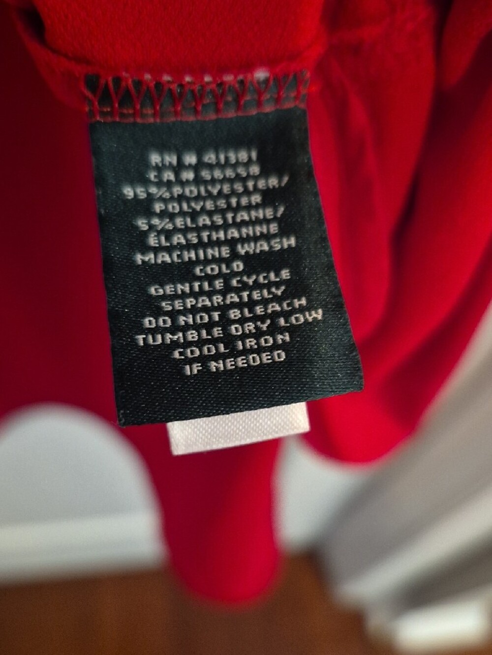 LAUREN Ralph Lauren Red Cold-Shoulder Tunic with Keyhole Button - Picture 8 of 11
